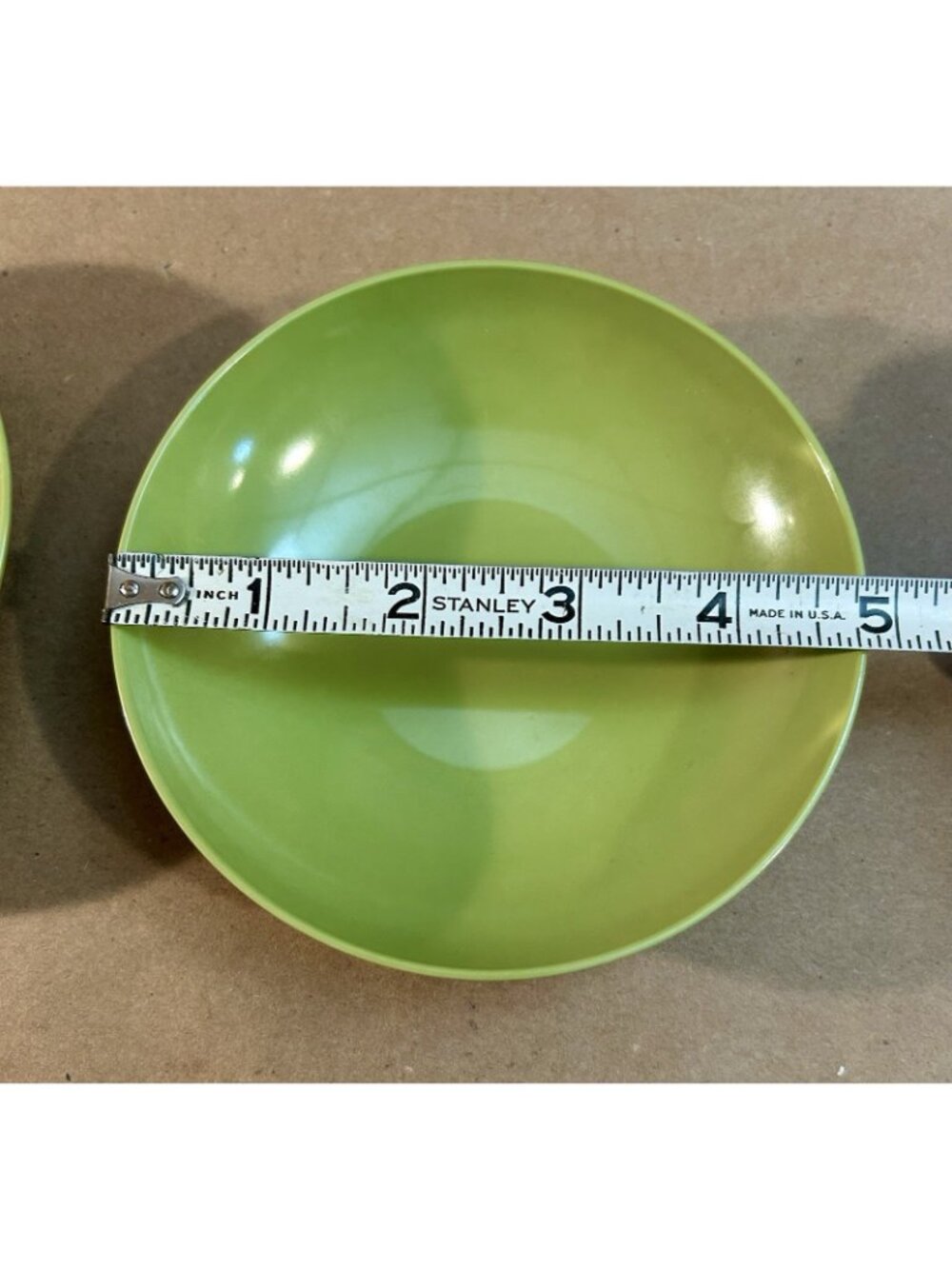 Vintage 10 pc. Oneida Melamine Avocado Green Serving Bowls, Plates & Small Bowls - Picture 9 of 16